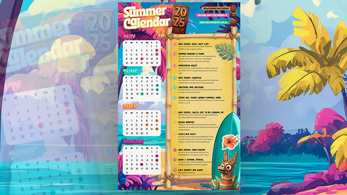 2025 Tropical Summer Calendar image number null